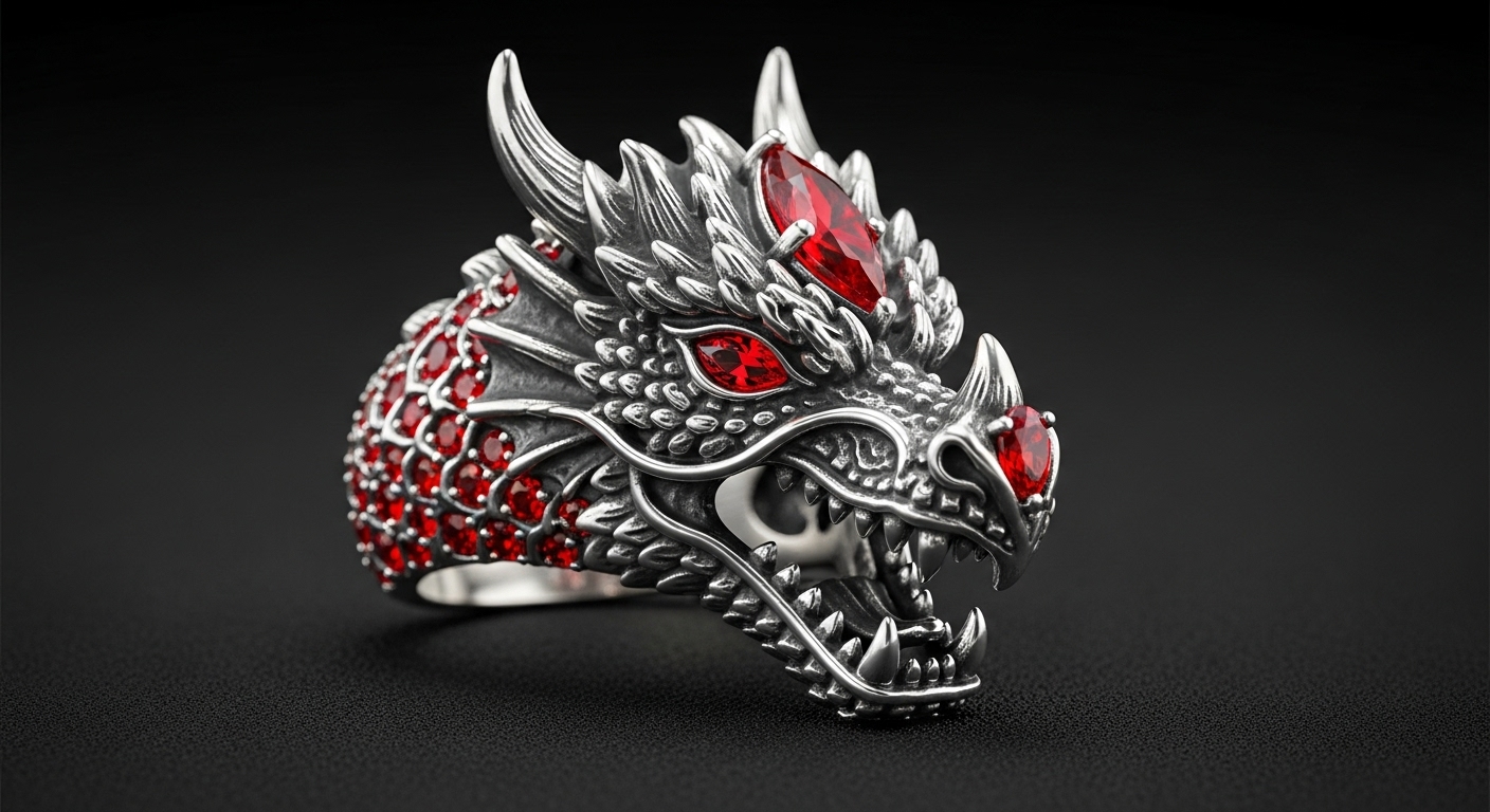 Dragon's Ember Ring - Forged in ancient dragon flames