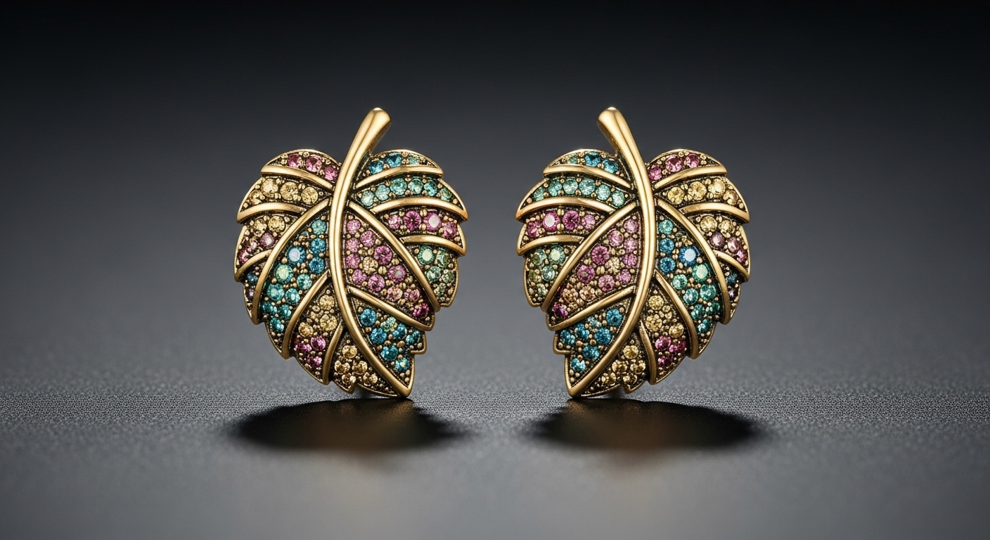 Enchanted Leaf Earrings - Leaves from the Sacred Grove
